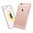 Custodia TPU Trasparente Ultra Sottile Morbida per Apple iPhone 6S Oro Rosa