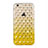 Custodia Trasparente Diamante Strass Gioielli Sfumato Morbida per Apple iPhone 6 Giallo