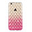 Custodia Trasparente Diamante Strass Gioielli Sfumato Morbida per Apple iPhone 6 Plus Rosa