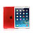 Custodia Ultra Slim Trasparente Rigida Opaca per Apple iPad Mini Rosso