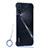 Custodia Ultra Sottile Trasparente Rigida Cover Opaca U01 per Huawei Nova 6 Blu