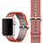 Milanese Cinturino Braccialetto Acciaio Band per Apple iWatch 38mm Arancione