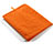 Sacchetto in Velluto Custodia Tasca Marsupio per Huawei MatePad Pro 5G 10.8 Arancione