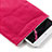 Sacchetto in Velluto Custodia Tasca Marsupio per Samsung Galaxy Tab 2 10.1 P5100 P5110 Rosa Caldo