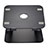 Supporto Computer Sostegnotile Notebook Universale S08 per Apple MacBook Pro 13 pollici Nero