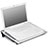 Supporto per Latpop Sostegnotile Notebook Ventola Raffreddamiento Stand USB Dissipatore Da 9 a 16 Pollici Universale M05 per Huawei Honor MagicBook 14 Argento
