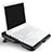 Supporto per Latpop Sostegnotile Notebook Ventola Raffreddamiento Stand USB Dissipatore Da 9 a 16 Pollici Universale M06 per Apple MacBook Pro 15 pollici Retina Nero