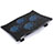 Supporto per Latpop Sostegnotile Notebook Ventola Raffreddamiento Stand USB Dissipatore Da 9 a 16 Pollici Universale M08 per Apple MacBook Pro 15 pollici Retina Nero