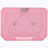 Supporto per Latpop Sostegnotile Notebook Ventola Raffreddamiento Stand USB Dissipatore Da 9 a 16 Pollici Universale M16 per Apple MacBook Air 13 pollici Rosa