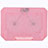 Supporto per Latpop Sostegnotile Notebook Ventola Raffreddamiento Stand USB Dissipatore Da 9 a 16 Pollici Universale M16 per Huawei Honor MagicBook 14 Rosa