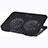 Supporto per Latpop Sostegnotile Notebook Ventola Raffreddamiento Stand USB Dissipatore Da 9 a 16 Pollici Universale M16 per Samsung Galaxy Book Flex 13.3 NP930QCG Nero