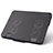 Supporto per Latpop Sostegnotile Notebook Ventola Raffreddamiento Stand USB Dissipatore Da 9 a 16 Pollici Universale M21 per Apple MacBook Pro 15 pollici Nero