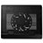 Supporto per Latpop Sostegnotile Notebook Ventola Raffreddamiento Stand USB Dissipatore Da 9 a 16 Pollici Universale M23 per Huawei Honor MagicBook 14 Nero