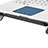 Supporto per Latpop Sostegnotile Notebook Ventola Raffreddamiento Stand USB Dissipatore Da 9 a 16 Pollici Universale M24 per Samsung Galaxy Book S 13.3 SM-W767 Nero