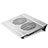 Supporto per Latpop Sostegnotile Notebook Ventola Raffreddamiento Stand USB Dissipatore Da 9 a 16 Pollici Universale M26 per Apple MacBook Pro 13 pollici (2020) Argento