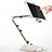 Supporto Tablet PC Flessibile Sostegno Tablet Universale H07 per Samsung Galaxy Tab S6 Lite 4G 10.4 SM-P615 Bianco