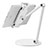 Supporto Tablet PC Flessibile Sostegno Tablet Universale K04 per Apple iPad 4 Bianco