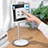 Supporto Tablet PC Flessibile Sostegno Tablet Universale K27 per Apple iPad Air 4 10.9 (2020) Bianco