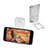 Supporto Tablet PC Sostegno Tablet Universale T22 per Apple iPad 4 Chiaro