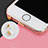 Tappi Antipolvere Anti-dust Lightning USB Jack Antipolvere J05 per Apple iPhone 11 Oro Rosa