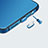 Tappi Antipolvere USB-C Jack Anti-dust Type-C Anti Polvere Universale H05 per Apple iPhone 15 Pro Max Blu