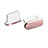 Tappi Antipolvere USB-C Jack Anti-dust Type-C Anti Polvere Universale H06 per Apple iPad Air 5 10.9 (2022) Oro Rosa