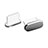 Tappi Antipolvere USB-C Jack Anti-dust Type-C Anti Polvere Universale H06 per Apple iPhone 15 Plus Grigio Scuro