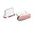 Tappi Antipolvere USB-C Jack Anti-dust Type-C Anti Polvere Universale H06 per Apple iPhone 15 Pro Max Oro Rosa