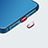 Tappi Antipolvere USB-C Jack Anti-dust Type-C Anti Polvere Universale H07 per Apple iPhone 15 Plus Rosso