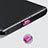 Tappi Antipolvere USB-C Jack Anti-dust Type-C Anti Polvere Universale H08 per Apple iPhone 15 Pro Max Rosa Caldo