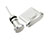Tappi Antipolvere USB-C Jack Anti-dust Type-C Anti Polvere Universale H09 per Apple iPhone 15 Pro Max Argento