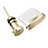 Tappi Antipolvere USB-C Jack Anti-dust Type-C Anti Polvere Universale H09 per Apple iPhone 16 Plus Oro