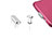 Tappi Antipolvere USB-C Jack Anti-dust Type-C Anti Polvere Universale H12 per Apple iPad Pro 11 (2021) Argento