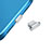Tappi Antipolvere USB-C Jack Anti-dust Type-C Anti Polvere Universale H14 per Apple iPhone 15 Plus Argento