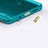Tappi Antipolvere USB-C Jack Anti-dust Type-C Anti Polvere Universale H16 per Apple iPhone 15 Plus Oro