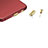 Tappi Antipolvere USB-C Jack Anti-dust Type-C Anti Polvere Universale H17 per Apple iPad Pro 12.9 (2021) Oro