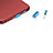 Tappi Antipolvere USB-C Jack Anti-dust Type-C Anti Polvere Universale H17 per Apple iPhone 15 Pro Blu
