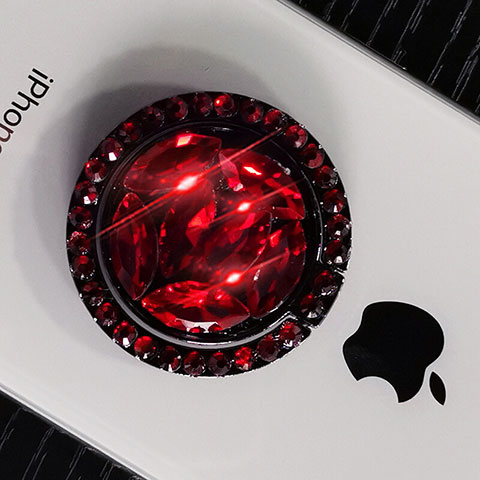 Anello Supporto Sostegno Cellulari Universale S16 Rosso