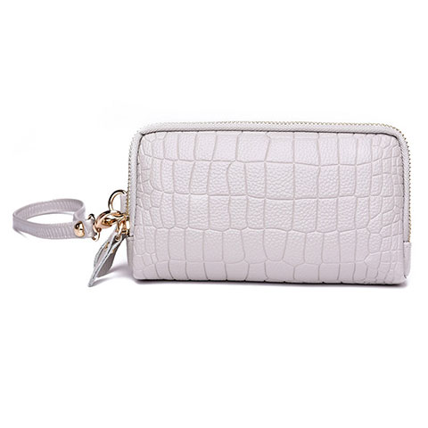 Borsetta Pochette Custodia In Pelle Universale K09 Bianco