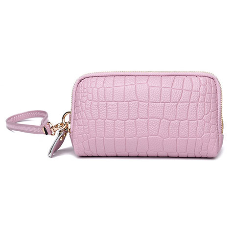 Borsetta Pochette Custodia In Pelle Universale K09 Rosa