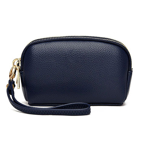 Borsetta Pochette Custodia In Pelle Universale K16 Blu