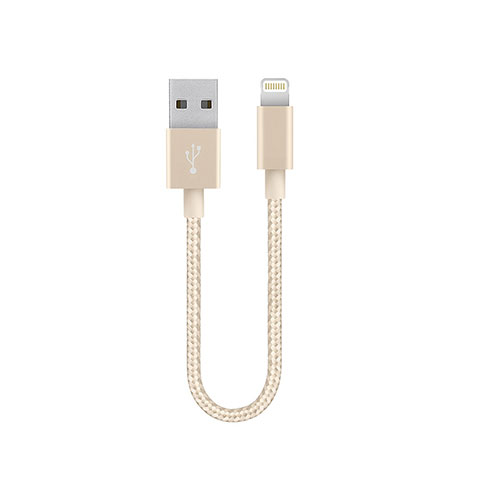 Cavo da USB a Cavetto Ricarica Carica 15cm S01 per Apple New iPad Air 10.9 (2020) Oro