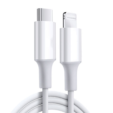 Cavo da USB a Cavetto Ricarica Carica C02 per Apple iPad Air 10.9 (2020) Bianco