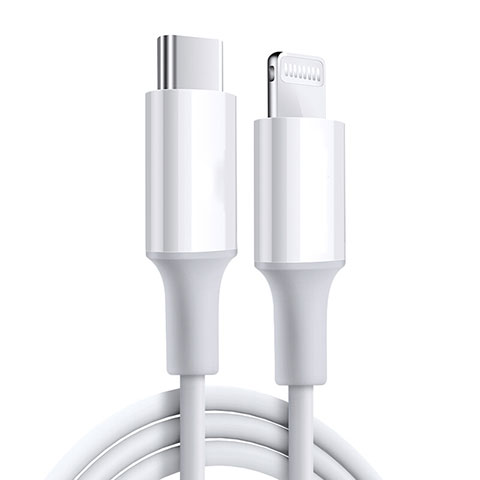 Cavo da USB a Cavetto Ricarica Carica C02 per Apple iPhone Xs Bianco