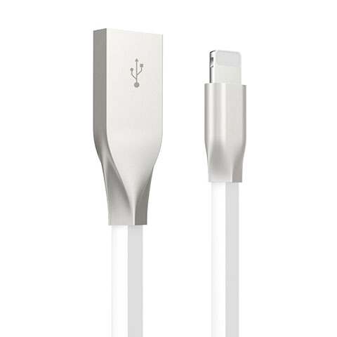 Cavo da USB a Cavetto Ricarica Carica C05 per Apple iPad Mini Bianco