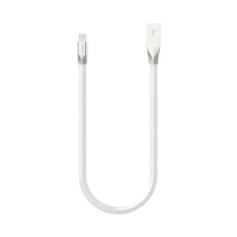 Cavo da USB a Cavetto Ricarica Carica C06 per Apple iPad Air 10.9 (2020) Bianco