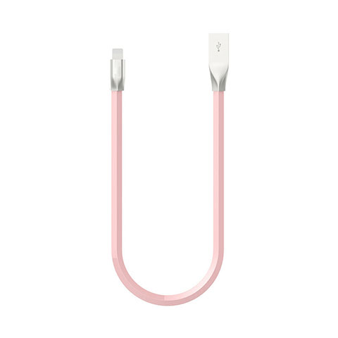 Cavo da USB a Cavetto Ricarica Carica C06 per Apple iPad Air 10.9 (2020) Rosa