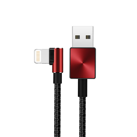 Cavo da USB a Cavetto Ricarica Carica D19 per Apple iPad Air 4 10.9 (2020) Rosso