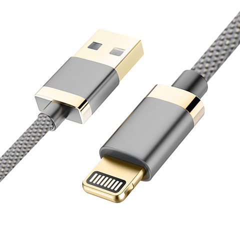 Cavo da USB a Cavetto Ricarica Carica D24 per Apple iPad Air Grigio