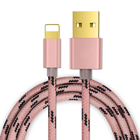 Cavo da USB a Cavetto Ricarica Carica L01 per Apple iPad Mini 4 Oro Rosa